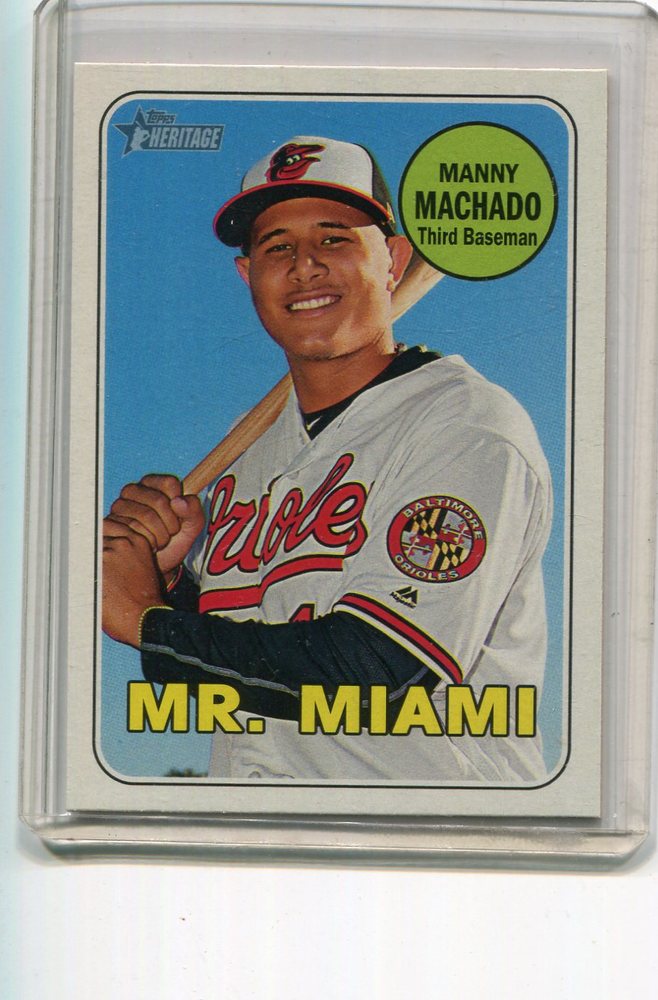 2018 Topps Heritage Nickname Variations #151 Manny Machado