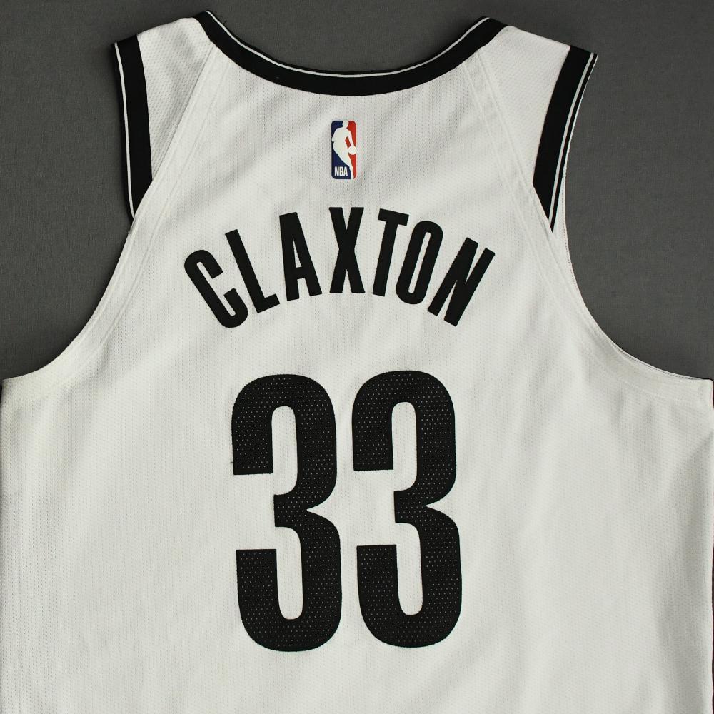 Nicolas Claxton Brooklyn Nets GameWorn Association Edition Jersey