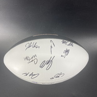 NFL - Chiefs Multi Sign Commemorative Super Bowl LIX Panel Ball Signed B...