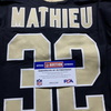 Crucial Catch - Saints Tyrann Mathieu Game Used Jersey (10/13/24) Size 38 with Captains Patch