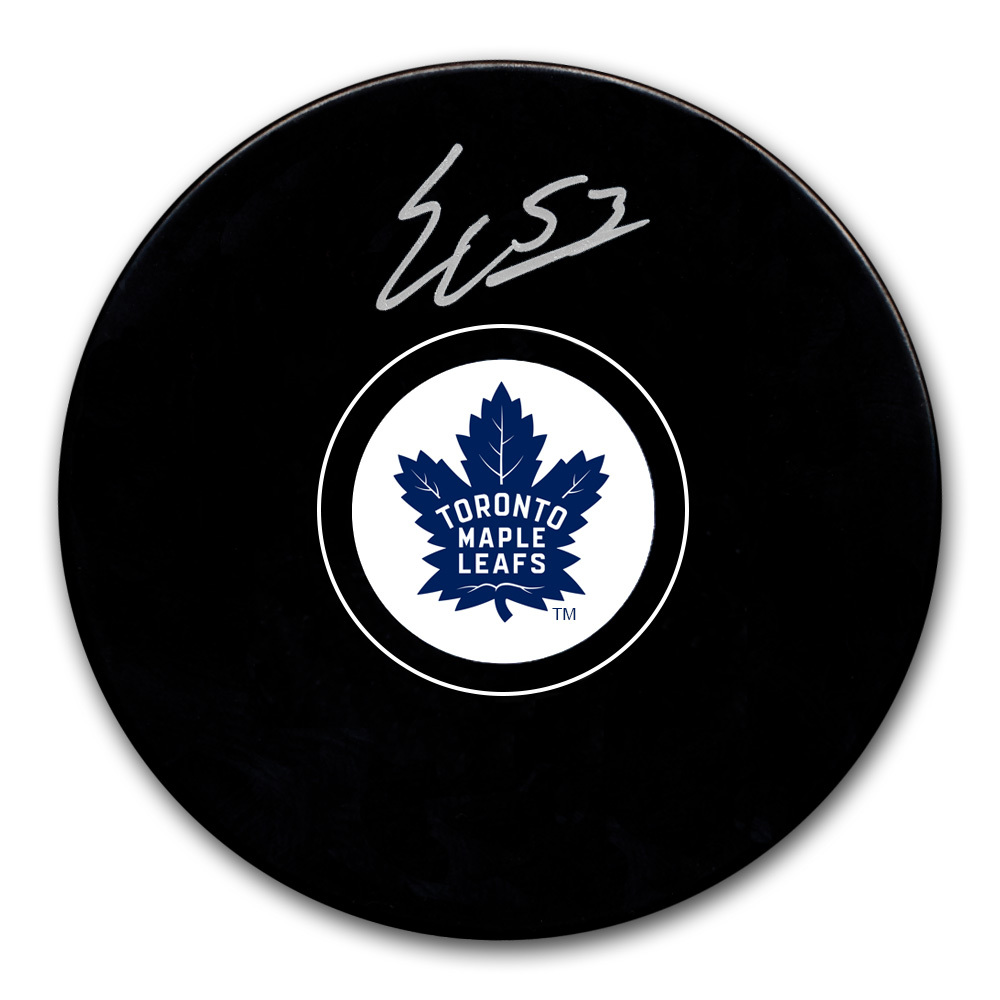 Easton Cowan Autographed Toronto Maple Leafs Hockey Puck