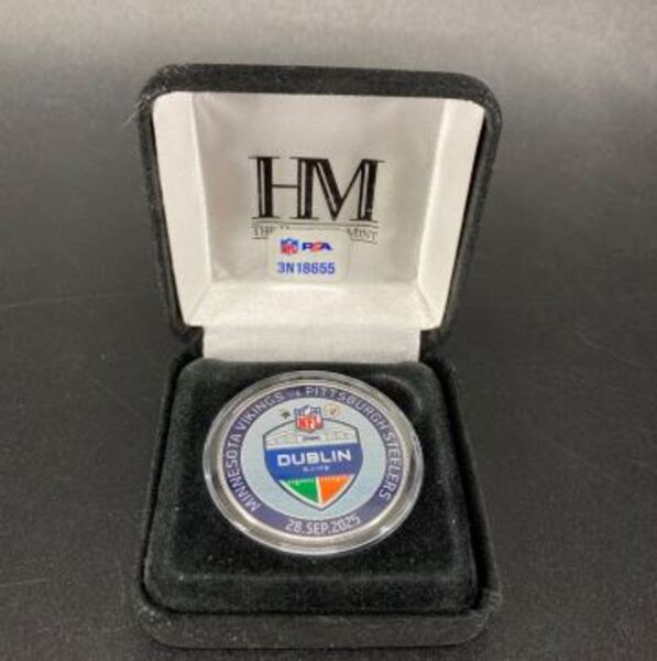 Dublin Games -  Commemorative Dublin Games Flip Coin - Vikings vs Steelers