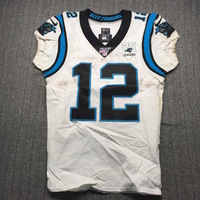 London Games - Panthers DJ Moore Game Worn Jersey (10/13/2019) Size 40 W...
