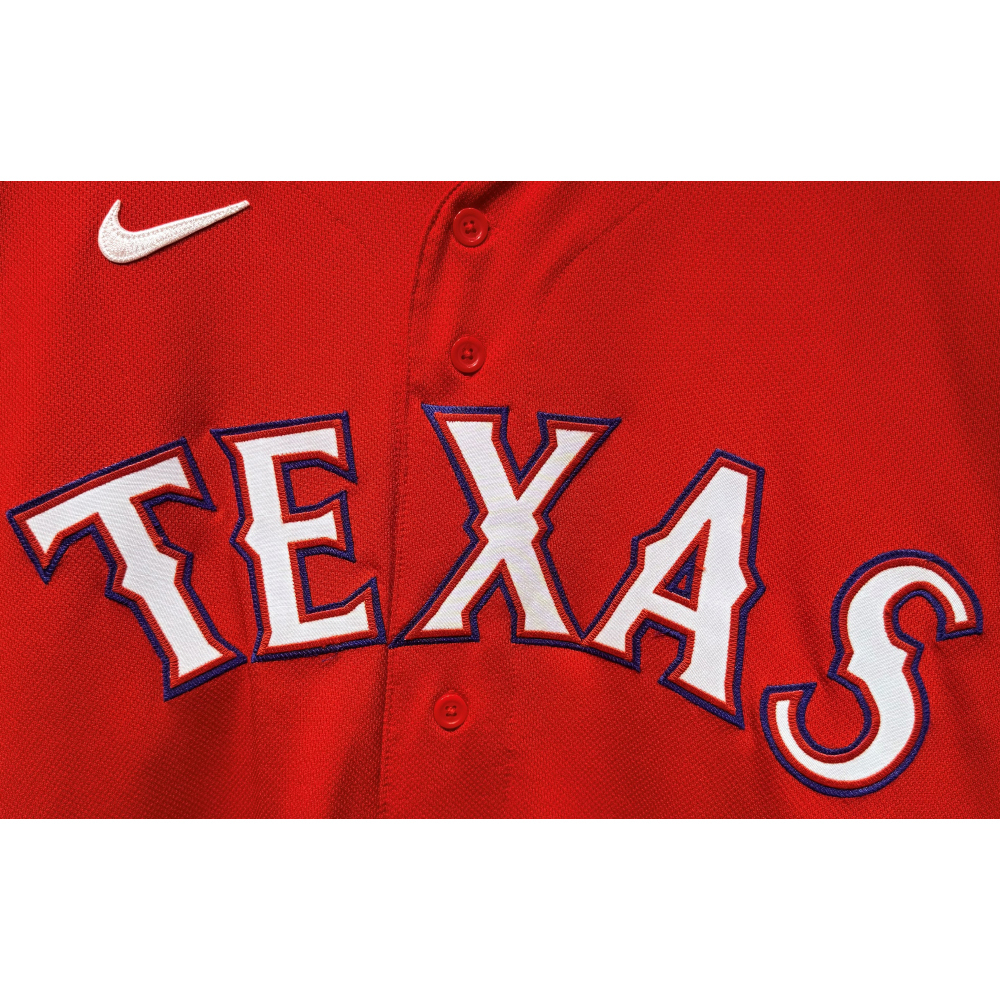 Marcus Semien #2 Texas Rangers Game-Used 2022 Red Alternate Jersey