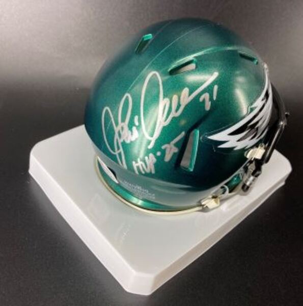 HOF - Eagles Eric Allen Signed Mini Helmet