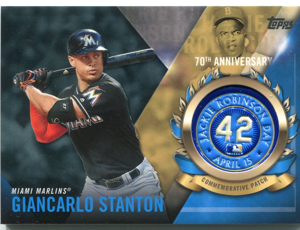 2017 Topps Jackie Robinson Logo Patches #JRPCGS Giancarlo Stanton