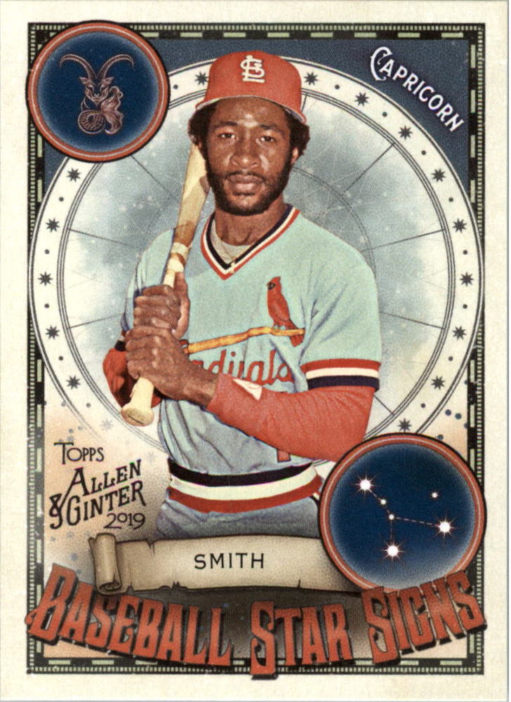 2019 Topps Allen and Ginter Baseball Star Signs #BSS45 Ozzie Smith