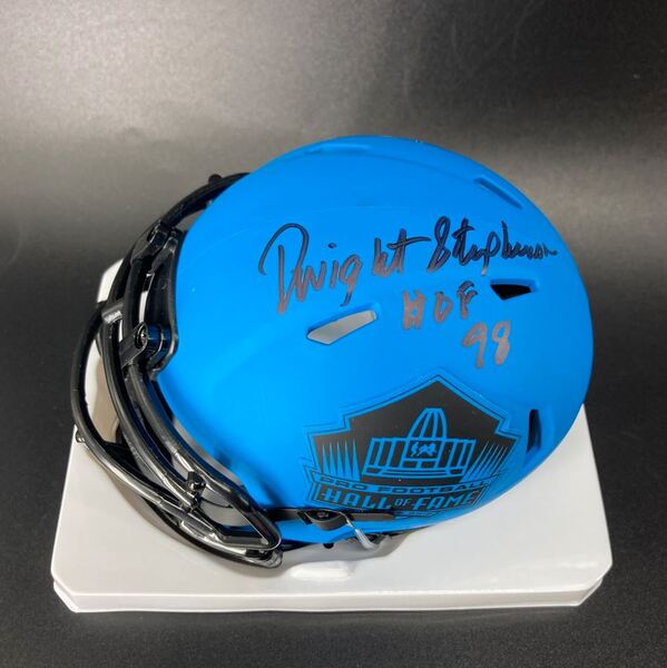 HOF - Dolphins Dwight Stephenson Signed HOF Rave Mini Helmet