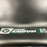 Jets - Corbin Kaufusi Signed Locker Name Plate