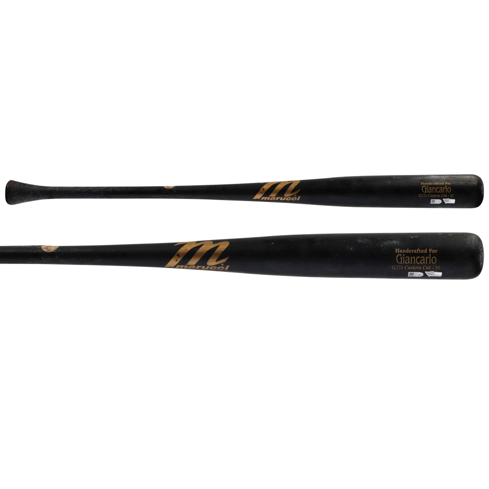 Giancarlo Stanton New York Yankees GameUsed Black Marucci Broken Bat