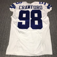 NFL  - Cowboys Tyrone Crawford Signed Game Worn Jersey Size 44