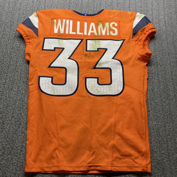 Crucial Catch - Broncos Javonte Williams Game Worn Jersey (10/13/2024) S...