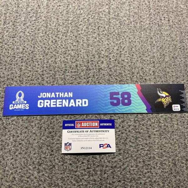NFL - Vikings Jonathan Greenard 2024 Pro Bowl Games Nameplate 1 of 1
