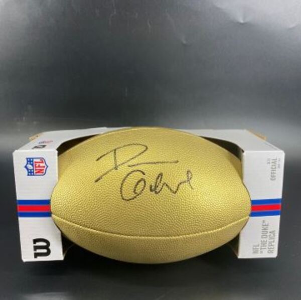NFL - Browns Dillon Gabriel Signed Gold Composite Football
