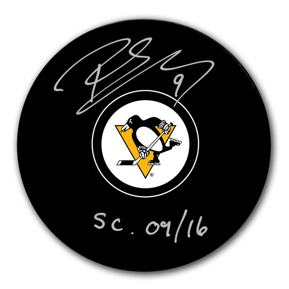 Pascal Dupuis Autographed Pittsburgh Penguins Hockey Puck - Stanley Cup Inscription