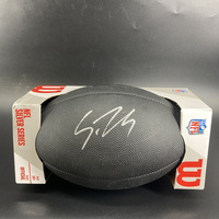 NFL - Browns Shedeur Sanders Signed Black Composite Silver Series Football