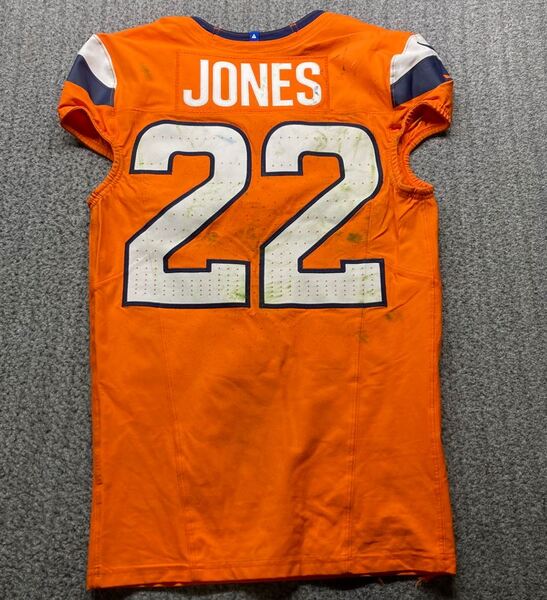 Crucial Catch - Broncos Brandon Jones Game Worn Jersey (10/13/2024) Size 38