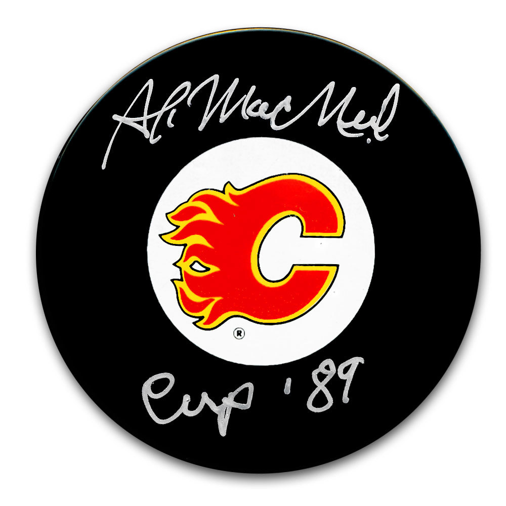 Al MacNeil Calgary Flames Autographed Puck