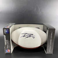 Jets - Braxton Berrios Signed Panel Ball With Jets Logo