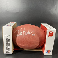 HOF - Buccaneers Ronde Barber Signed Authentic Football with Buccaneers ...
