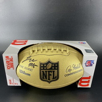 NFL - Buccaneers Jalen McMillan Signed Gold Composite Football