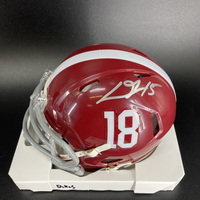 NFL - Vikings Dallas Turner  Signed Alabama Mini Helmet