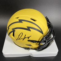 NFL - Chargers Omarion Hampton Signed Rave Mini Helmet