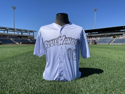 Pensacola Blue Wahoos DIY Jersey #4 Size 44