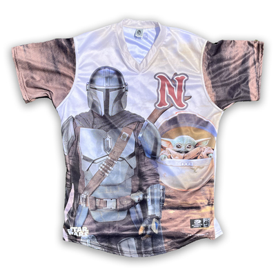 #38 Game Worn Mandalorian Jersey, Size 46, worn by Peter Strzelecki