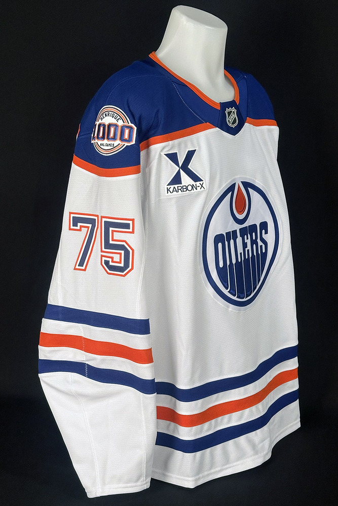 Alec Regula #75 - 2025-26 Edmonton Oilers Pre-Game Warm-Up 