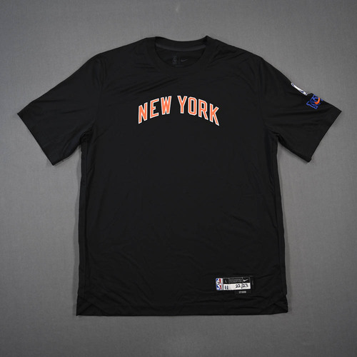 Image of Brunson, Jalen - Game-Issued City Edition Short-Sleeved Shooting Shirt - 2022-23 NBA Season