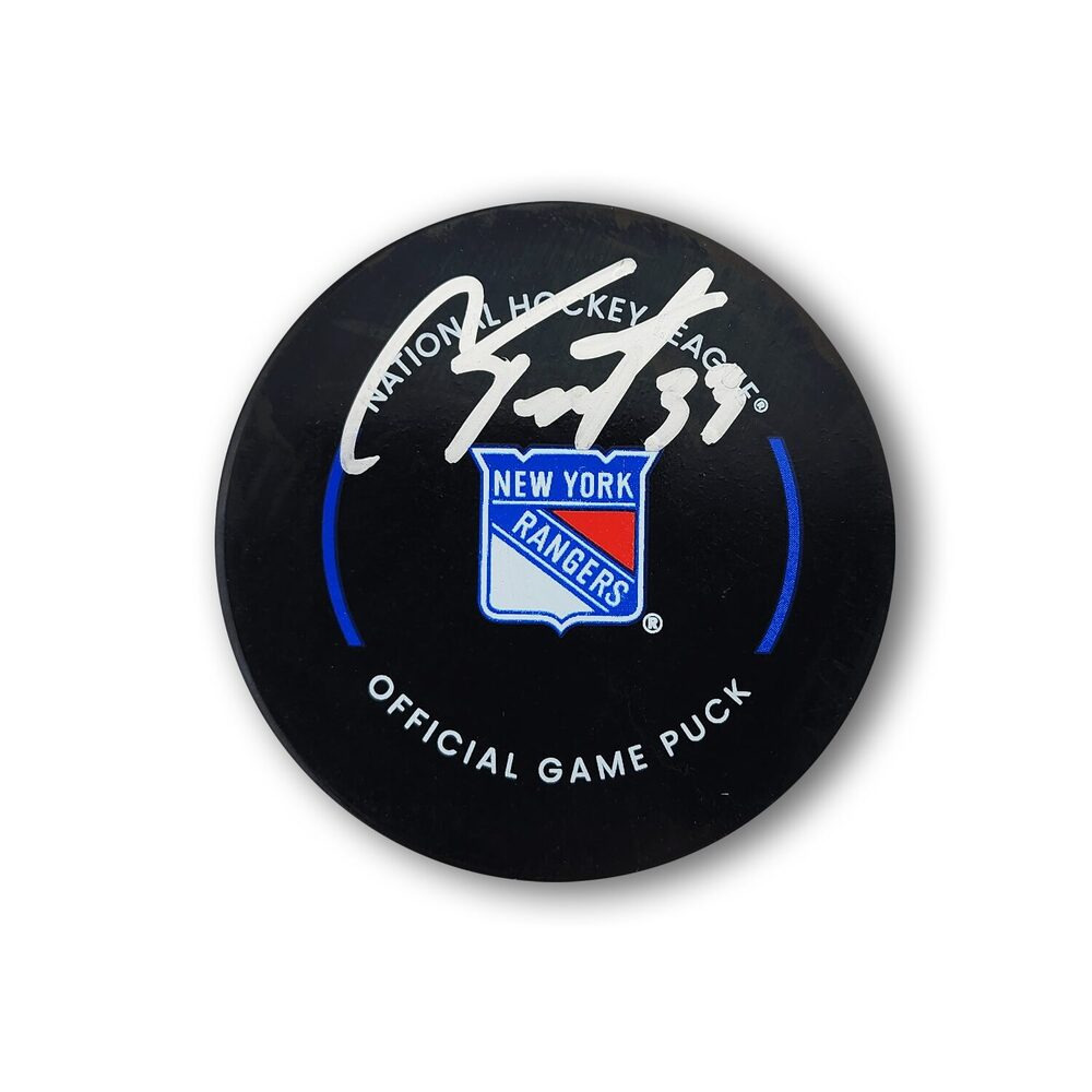 Cam Talbot Autographed New York Rangers Official Hockey Puck