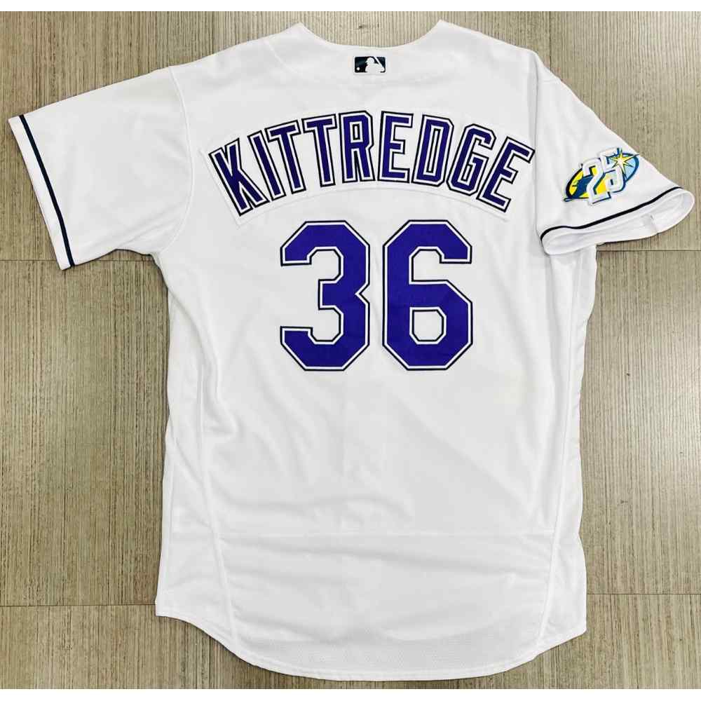 Game Used 25th Anniversary ALWC Devil Rays Jersey Andrew Kittredge
