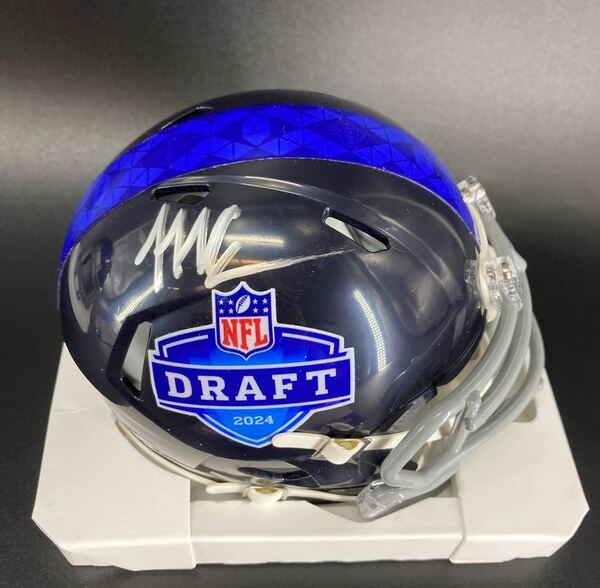 NFL - Jets Malachi Corley Signed NFL Draft Mini Helmet