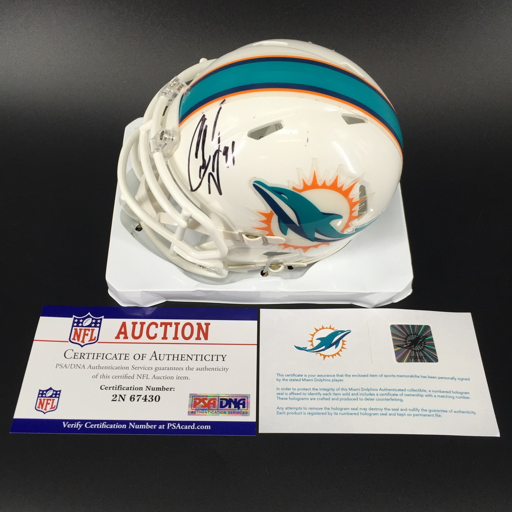 NFL Dolphins Cameron Wake Signed Mini Helmet The official auction