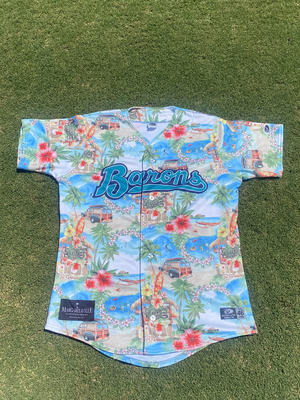 #12 Infielder Jose Rodriguez's Gameworn Margaritaville Jersey Size: XL