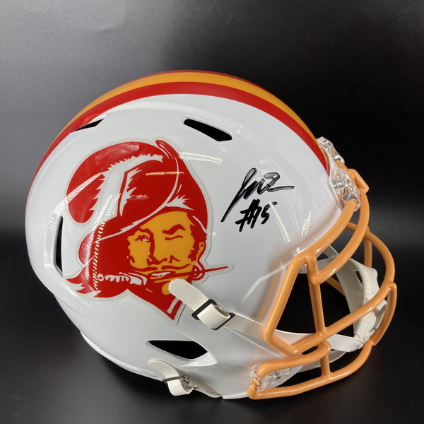 NFL - Buccaneers Jalen McMillan Signed Throwback Replica Speed Helmet
