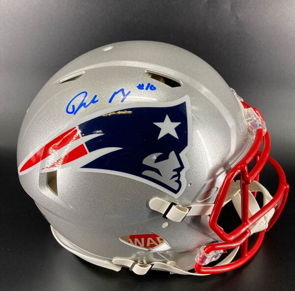 NFL - Patriots Drake Maye Signed Authentic Speed Helmet