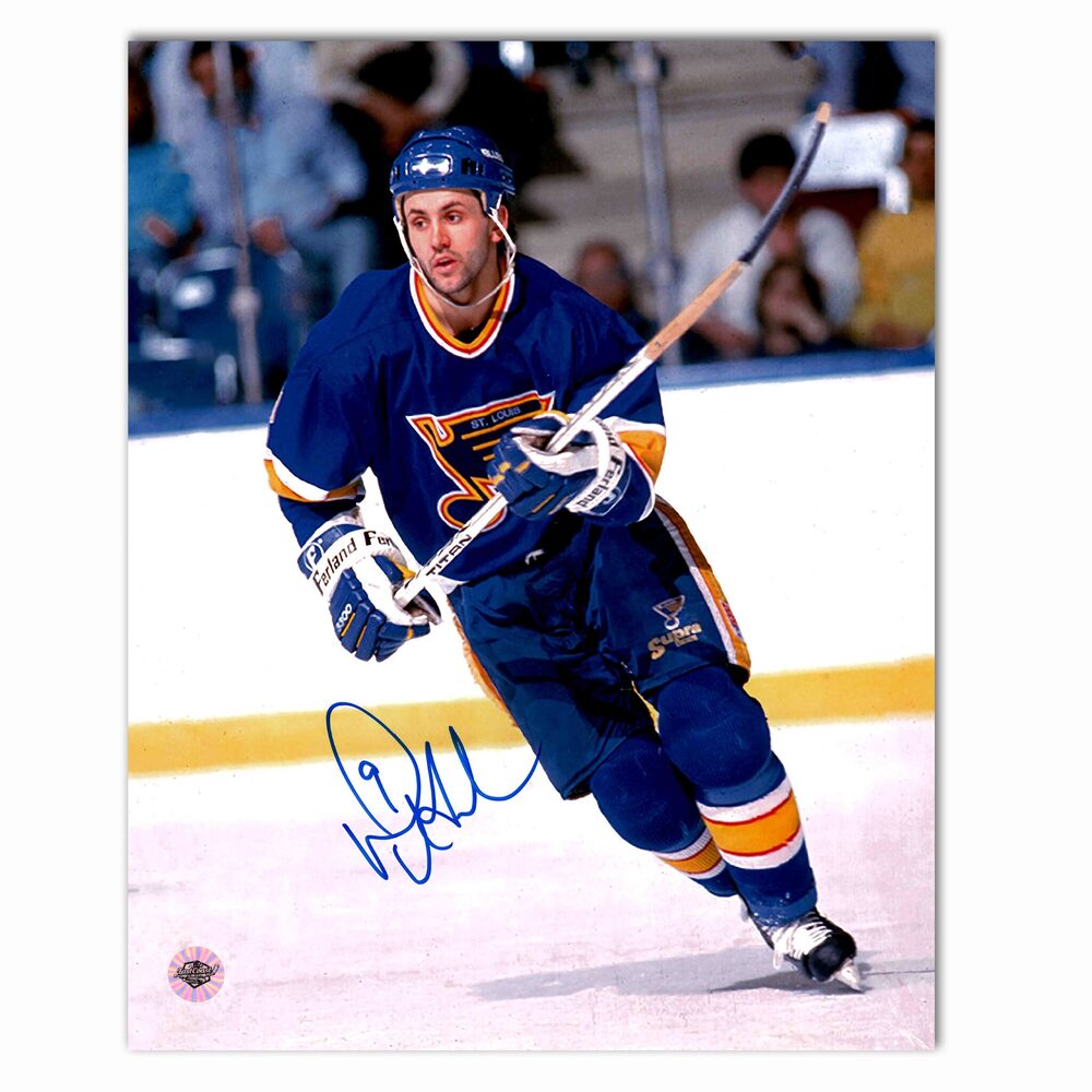 Doug Gilmour Autographed St. Louis Blues Home 8x10 Photo