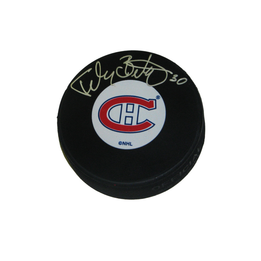 PETER BUDAJ Signed Montreal Canadiens Puck