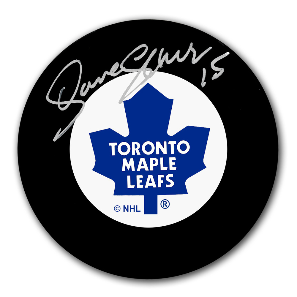 Dave Gagner Autographed Toronto Maple Leafs Hockey Puck
