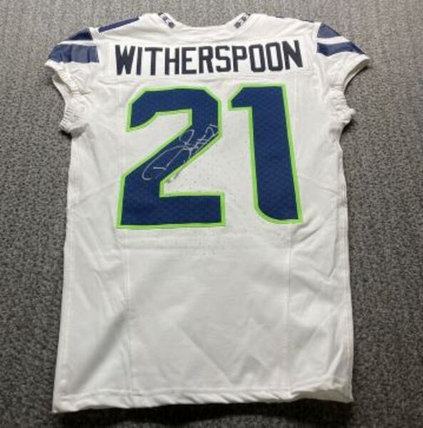 Crucial Catch - Seahawks Devon Witherspoon Signed Game Issued Jersey