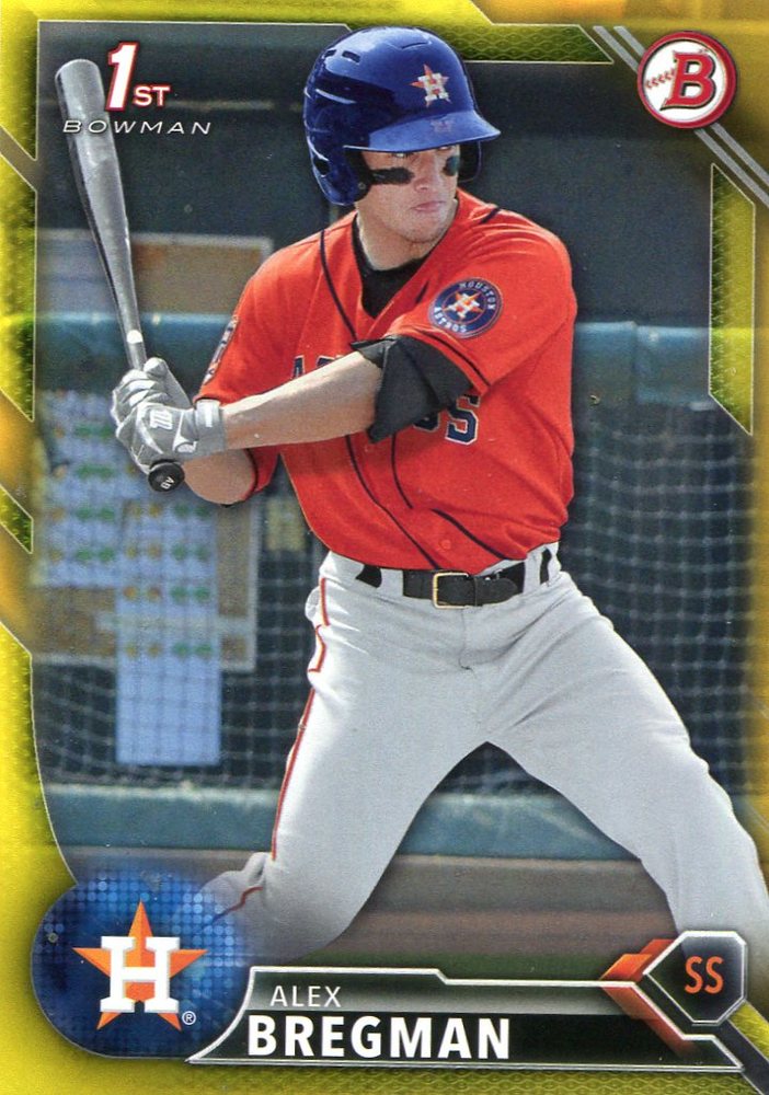 2016 Bowman Prospects Yellow #BP4 Alex Bregman
