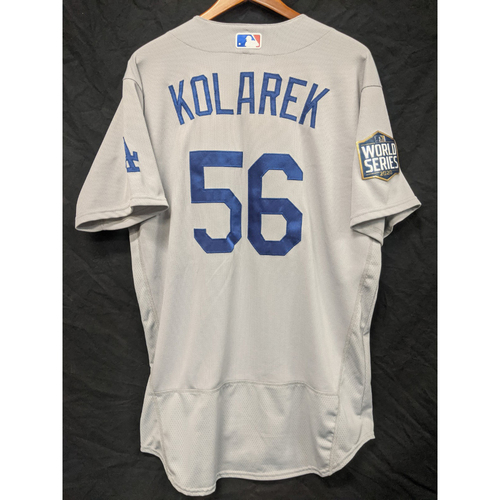 Adam Kolarek Game-Used 2020 Road World Series Jersey