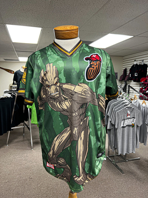 #5 Juan Burgos Game Issued & Autographed Marvel Defender's of the DIamond Jersey