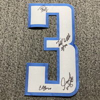 Titans - Multi Sign Jersey Number Signed By Fred Miller, Chris Brown, De...