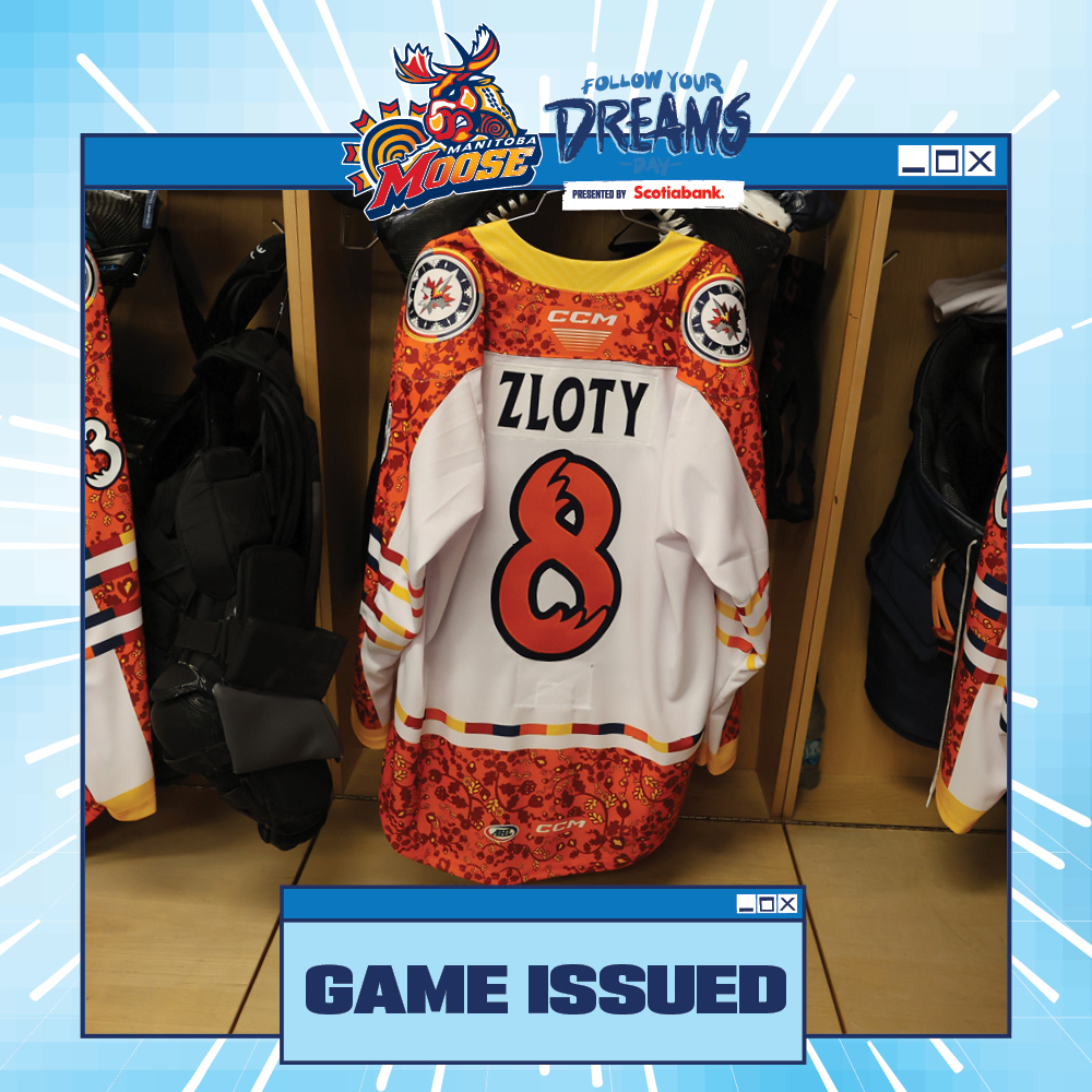 BEN ZLOTY Game Issued Follow Your Dreams Jersey