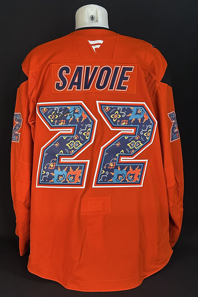 Matt Savoie #22 - Autographed 2025-26 Edmonton Oilers South Asian Celebration Night Ltd Edition Fanatics Practice Jersey (Autographed Only / Not Worn)