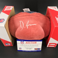NFL - Eagles DeVonta Smith Signed Authentic Football with 2021 Draft Logo