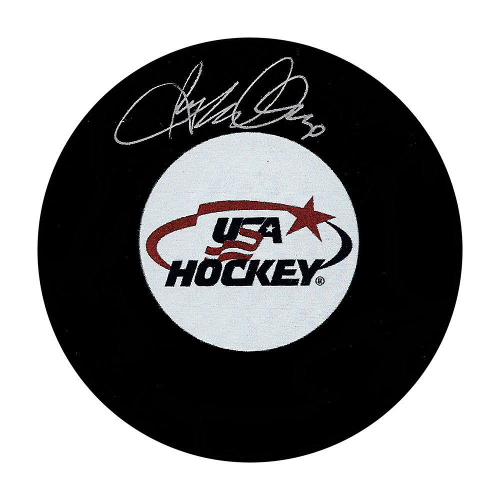 Ryan Miller Autographed Team USA Puck